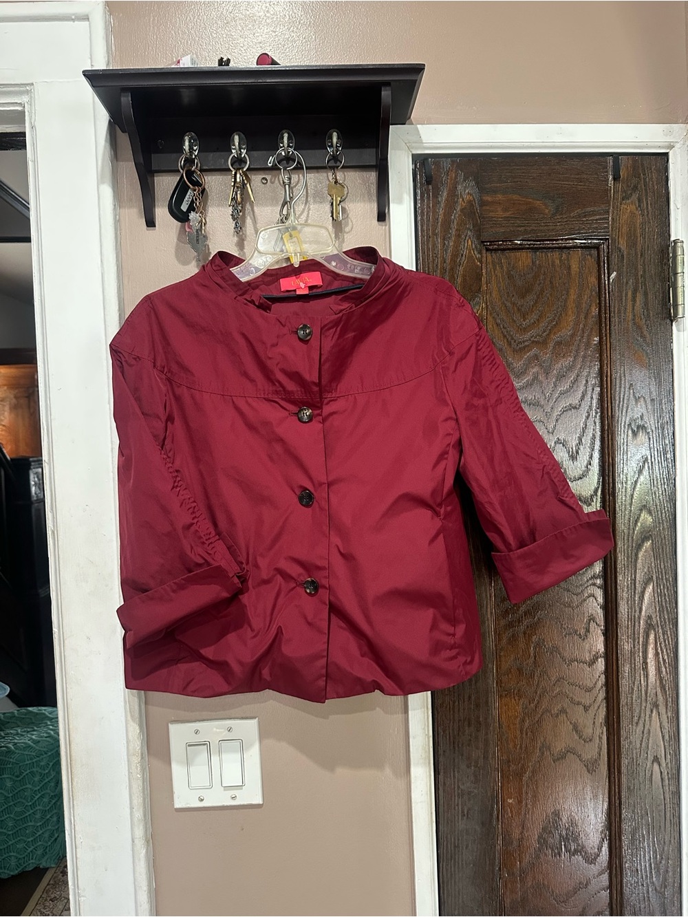 Avia Wine Red Lightweight Coat